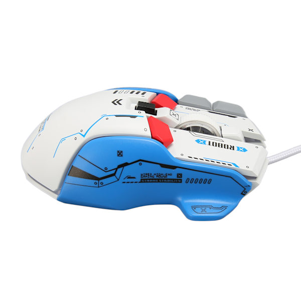 Langallinen mekaaninen hiiri, makro-ohjelmointi, RGB-valohiiri, 12800 DPI, pelihiiri Windows 7, 8, 10 ja IOS -käyttöjärjestelmille