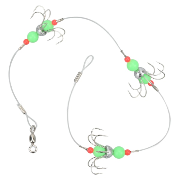 Luminous Octopus String Hook Hög Kolstål Fiske Barbed String Hook Fiske Tackle Gear