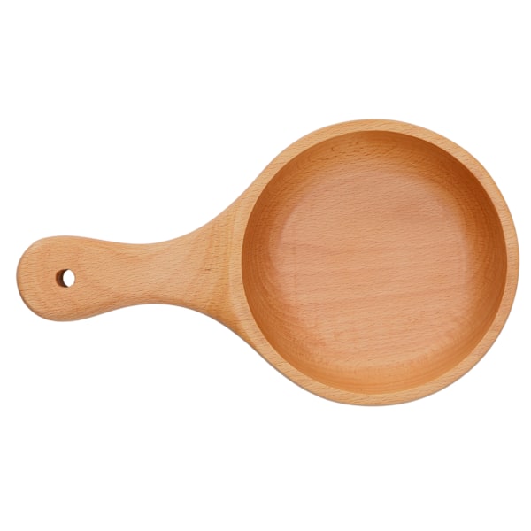 Wooden Bowl with Handle Noodle Bowl for Salad Fruit Soup Snack Rice Cereal Serving Home Kitchen SuppliesWood Brown