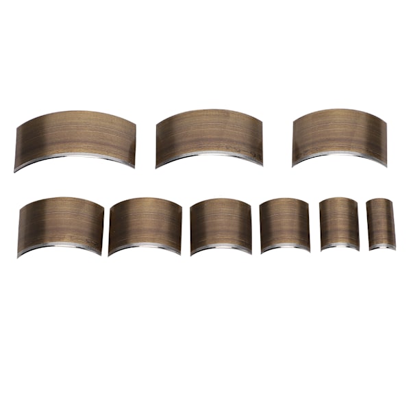 Läder V-formad stans DIY-verktyg Svanskapad stans Rund bältesperforerad tillbehörsuppsättning 9 x A30 Grund Semicircle