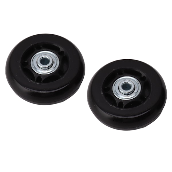 2 kpl matkalaukkujen korvaavat pyörät äänettömät kumipyörät kääntyvät pyörät laakerit korjaussarjat 70x24mm / 2.8x0.9in