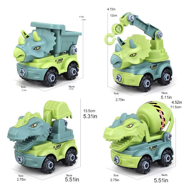 DIY samlesæt med dinosaurlegetøj - samlesæt med dinosaurmodel - pædagogisk legetøj til børn