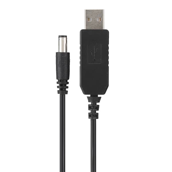 USB til 5.5MM x 2.1MM grensesnitt 5V til 12V Boost-kabel for bordlamper / rutere / modemer