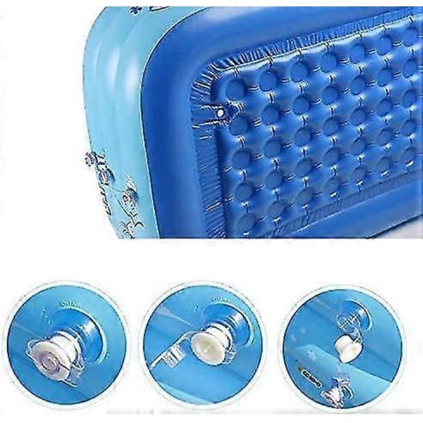 Oppustelig Pool med Elektronisk Pumpe Oppusteligt Badekar Foldbar Pool 120x70x35cm