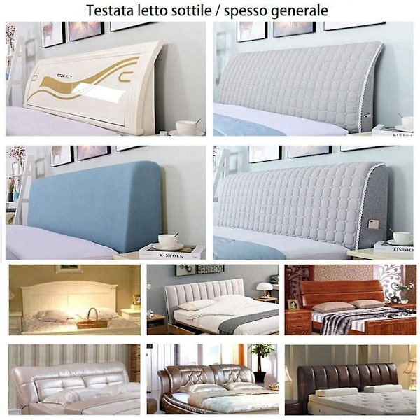 Cover i tjock bomull för dubbelsäng/enkelsäng, 180 cm, lila, vadderad, elastisk, dammtät, anti-scratch
