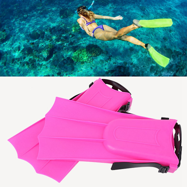 Et par lette svømmetreningsfinner Snorkling korte svømmeføtter for dykkerutstyr Svømmeføtter