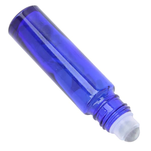 Professionell Blå Eterisk Olja Rollerflaska Enkel Bärbar Glas Roll-on Flaska 10ML Fluoritkula