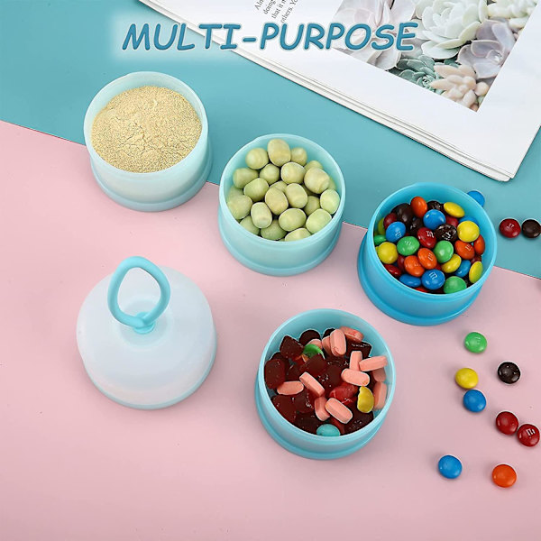 Stable Babymelkdispenser - Praktisk beholder for melkepulver og snacks på farten