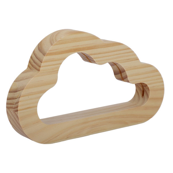 Träsnidningslampa Trä ihålig design USB -driven inbäddad 3D LED-nattlampa Dekorativt skrivbord för kontorsbord