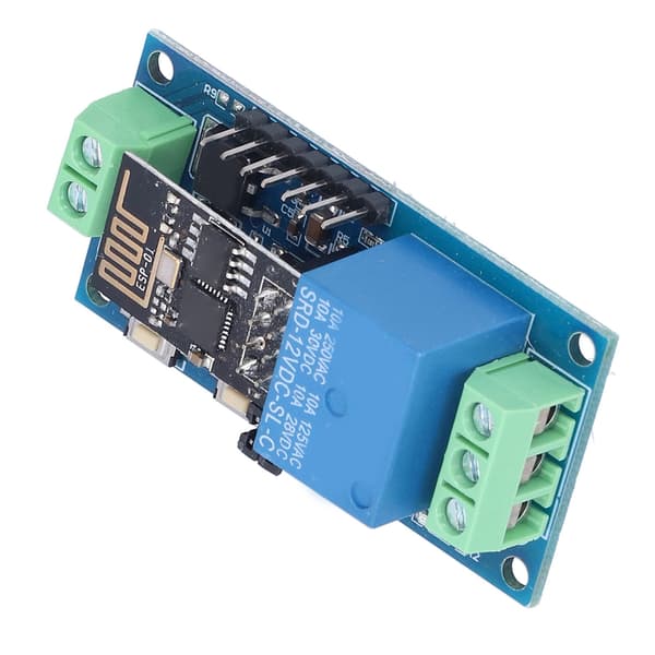 1-veis relémodul 2 arbeidsmoduser ESP‑01 WiFi-relémoduler for smarttelefon i hjemmet