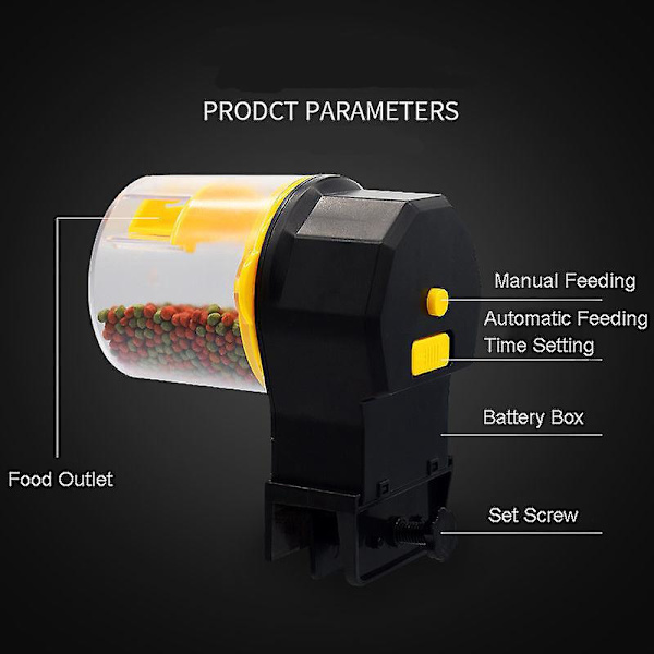Automatisk USB Fiskefoder - Praktisk Timer Dispenser til Akvarier og Små Tanke