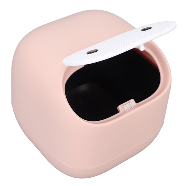 Sminkbord Mini papperskorg Hemmakontor Fashionabla söta sminkbordspapperskorg med lock