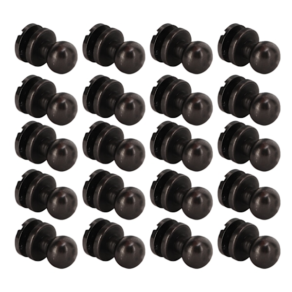 20 sarjan messinkiset niitit, ruostumattomat pyöreäkantaiset ruuvit, DIY-tarvikkeet käsilaukuille, kengille, 10x8mm