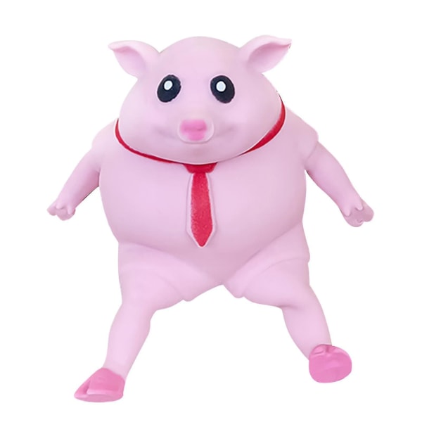 Pig Squishy -lelu, söpö vaaleanpunainen possun paineilmalelu lapsille ja aikuisille