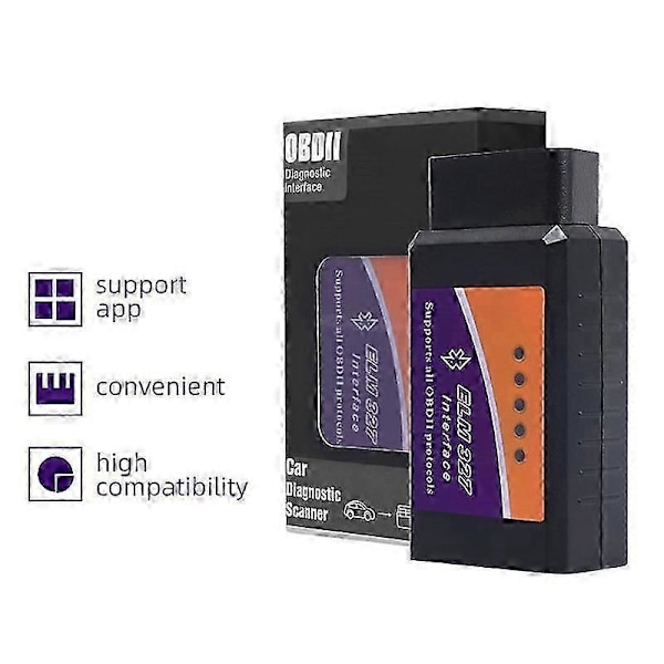 Mini Obd2 Bluetooth Scanner Bluetooth Pro Obdii Obd2 V2.1 Obd Verktyg Obd Diagnostisk Scanner 1Set