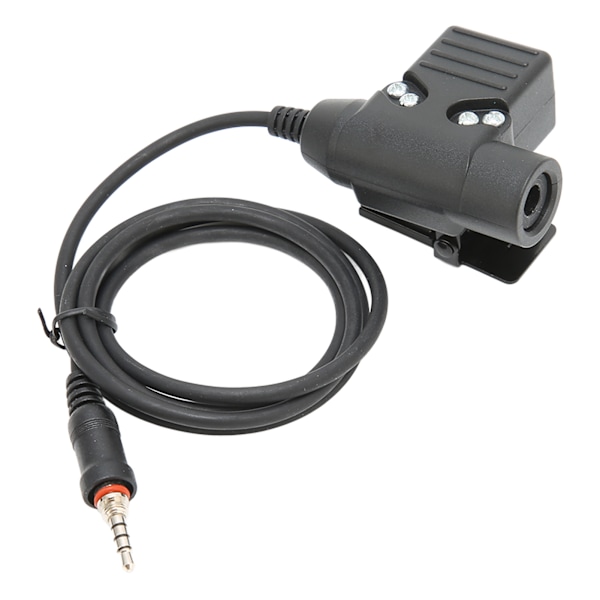 Hjelm Headset Justerbar Motorcykel Unilateral Ørestykke med U94 PTT til Yaesu Vertex VX‑6R VX‑7RBrown