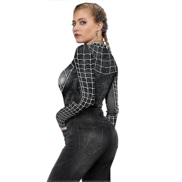 Spiderman Leotard Bodysuit til Kvinder, Halloween Spider Cosplay Kostume Bodysuit style 1 S