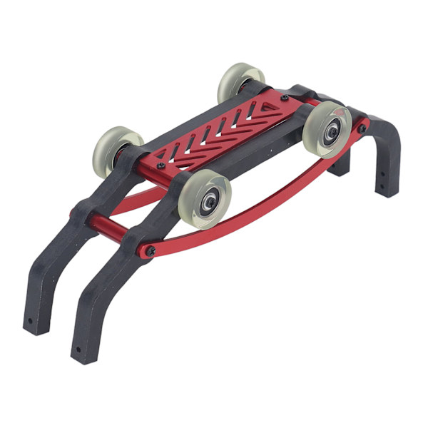Koottu Wheelie Bar alumiiniseos-nailon Wheelie Bar varaosat MJX 1/16 16208 16210 16207 RC-autoon punainen