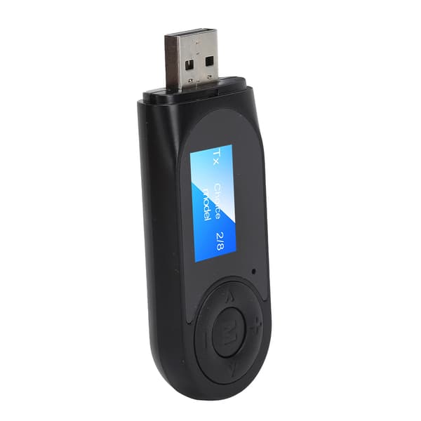 2 i 1 Bluetooth-adapter Bluetooth 5.0 Lydmottaker Sender med Håndfri Funksjon