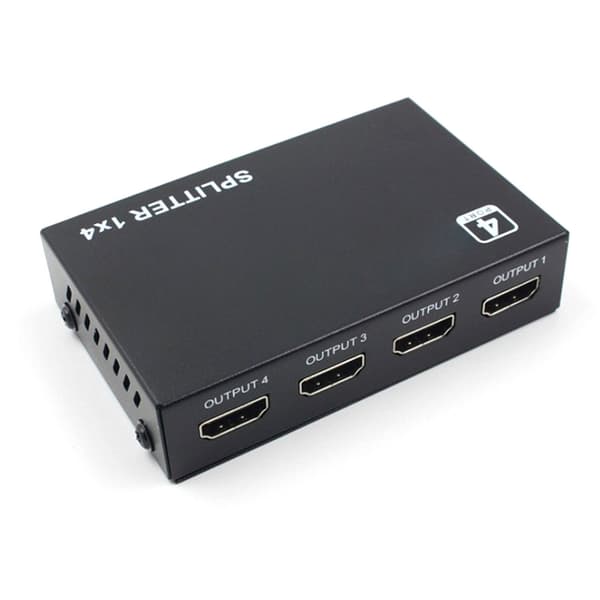 HD Multimedia Interface Splitter 1 in 4 ut Plug and Play HD Multimedia Interface Switcher för projektorer DLP LCD HDTV