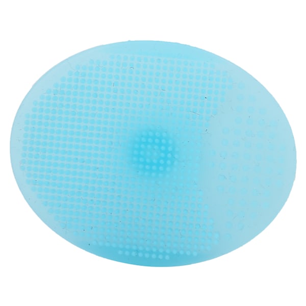 Baby Bath Silicone Brush Soft Facial Cleansing Brush Håndholdt Ansiktskrubb Eksfoliator Naken Blå