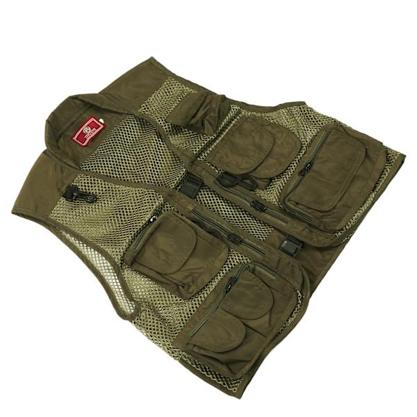 Fiskevest MultiPocket MultiMesh Vest Åndbar Justerbar Fiske Redningsvest(L )