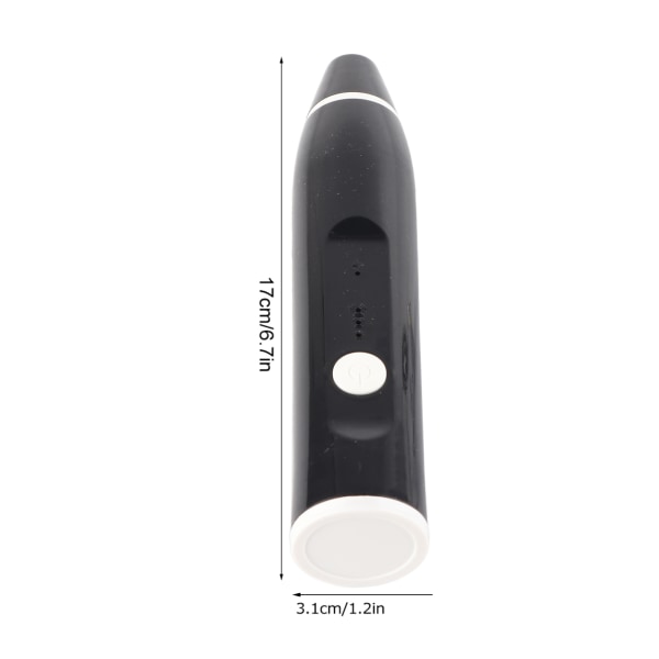 USB oppladbar elektrisk melkeskummer håndholdt kaffemikser eggvisper (svart, 1 stk)