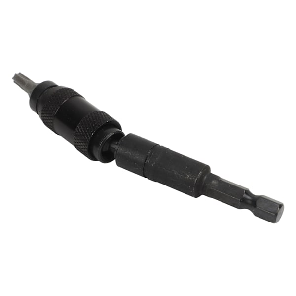 Mini Socketnøkkel Multi Angle 10 i 1 6,35 mm Hurtigutløser Skrutrekkersett med 10 Bor for Håndreparasjon DIY Verktøy Alle Svart