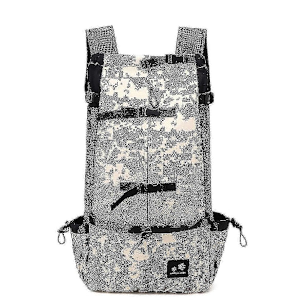 Andningsbar Stor Hund Utomhus Rese Justerbar Ryggsäck För Vandring Cykling Reflexväska Hundar -CNSZ M-dräkt 4-9 kg Gyllene Kamouflage