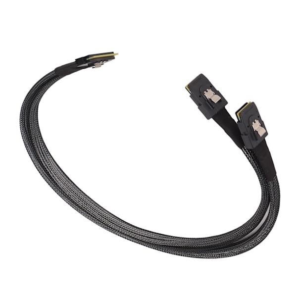 Mini SAS-kabel 12 Gbps rask overføring SATA/ATA-grensesnitt 0,5 m lengde SFF8654 8I til 2xSFF8087-kabel
