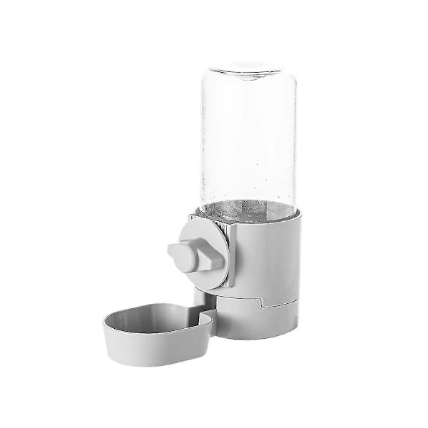 Automatisk Vattenbehållare för Smådjur, Droppfri Flask för Marsvin & Hamster (500ml/17oz) Grå