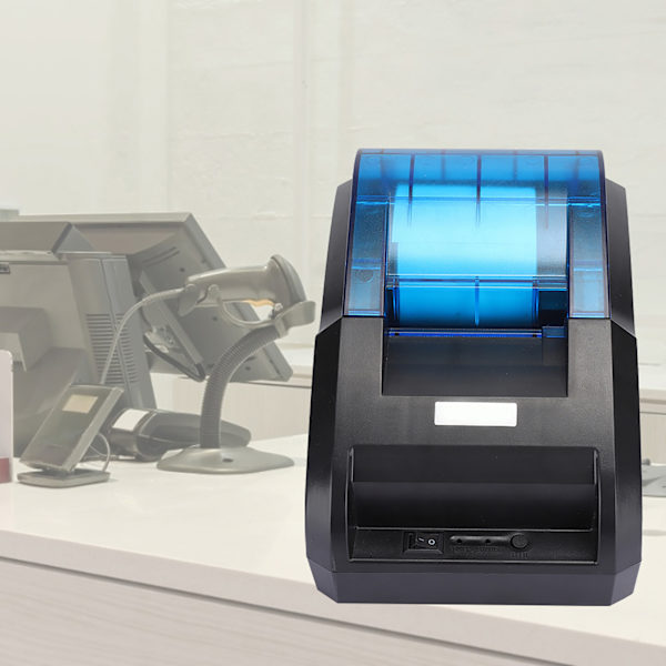 Termisk kvitteringsprinter til Bluetooth Micro USB 203DPI Support Mobiltelefon Computer 110‑240V