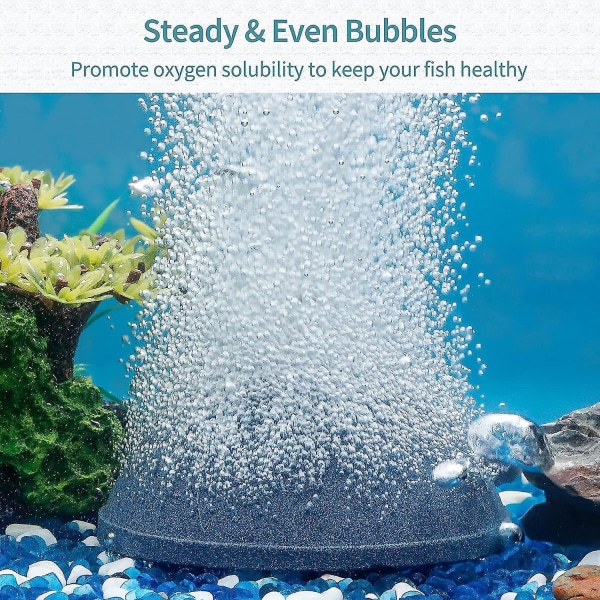 10 cm Aquarium Air Stone bubbelspridare för akvarier, dammar och DWC-tankar