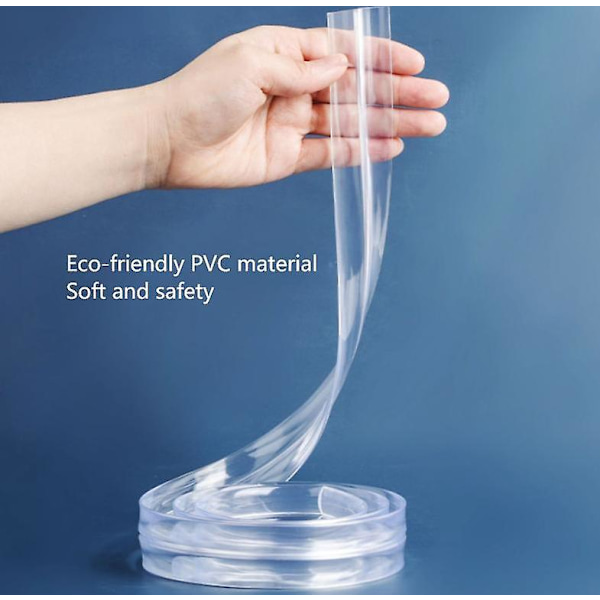 Hjørnebeskyttersett 10mm x 3m med 4 transparente kantstrimler for babysikkerhet