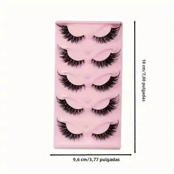 Par Kattögon Lösögonfransar Falska Ögonfransar Förlängda Syntetiska Ögonfransar Längd 1cm-1.5cm för Smink