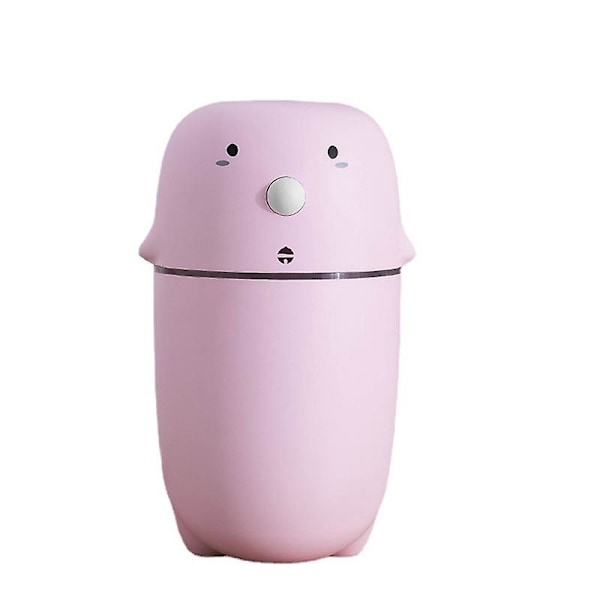 Mini Morsom Luftfukter Rosa, Nattlysfunksjon, Automatisk Avstenging, Stille