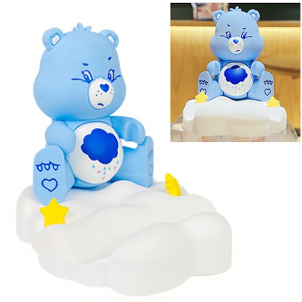 Bear Phone Stand Söt Cartoon Stall Support Portabelt bordstelefonställ Telefonhållare för tjejer Blå