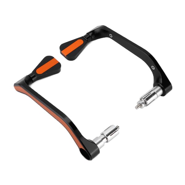 2 st motorcykelstyresskydd aluminiumlegering modifiering underhåll universell för 22 mm/0,87 tum orange