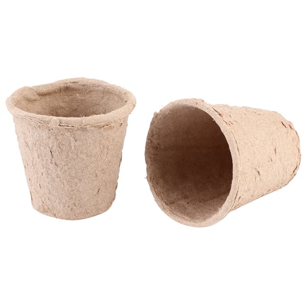 50 stk 6x6CM runde nedbrytbare papirmasse torvpotter planteskolekopp for hagearbeid