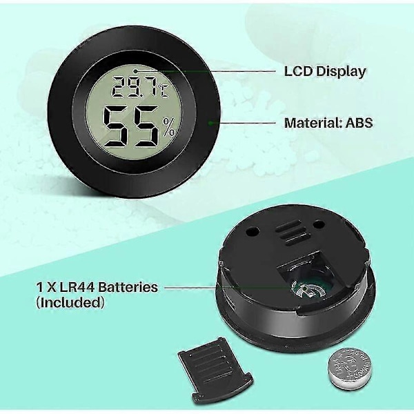 Mini Digital LCD Termometer Hygrometer, Termometer, Portabel Termo Hygrometer Indikator, Temperatur Luftfuktighet -50~70 20%~99% Rh (3 st)