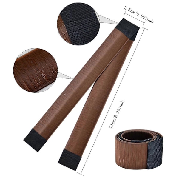 6 stk. Hårknute Maker, Hårknute Maker for Kvinner DIY Jenter Fransk Hårknute Snap Roll Knuteverktøy Twist Donut Knutefrisyre - Hårknute Maker for Langt Hår