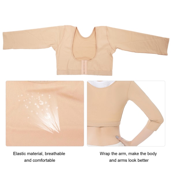 Kvinner Posture Shaper Overarm Shaper Shapewear Compression Sleeves Posture CorrectorM M code
