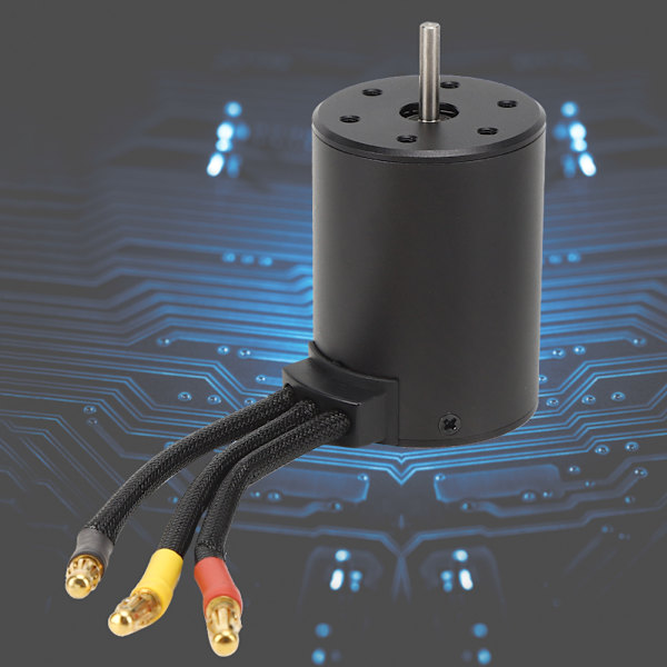 3650 Borstlös motor RC bildel tillbehör passar för HSP 1/8 1/10 RC bil svart5200KV
