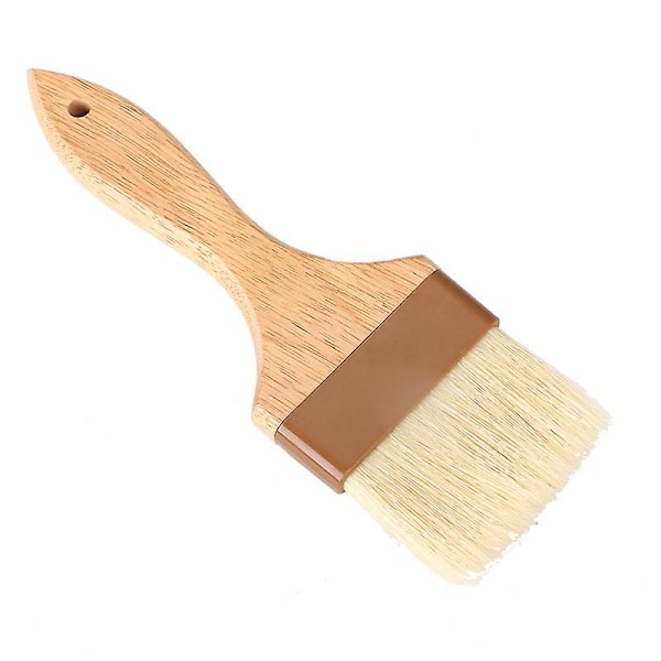 Sett med 2 bakebørster med hardtrehåndtak for baking, grilling, BBQ-saus og marinade