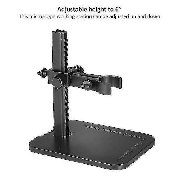 Justerbart Mikroskopstativ Holder kompatibel med USB Digitalt Mikroskop Mini Fodfæste Bordramme