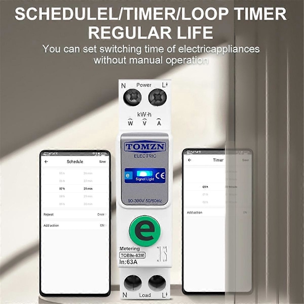 TOB9e-63M 110V 220V WIFI Smart Energimåler