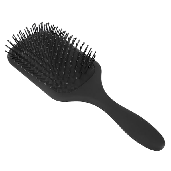 Hårbørste Detangling Styling Massasje Hodebunn Luftpute Kam for krøllete rett hår Svart