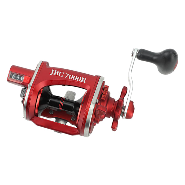 Baitcasting fiskehjul med nummerdisplay Metal fiskesnøre hjul til flod sø JBC7000R
