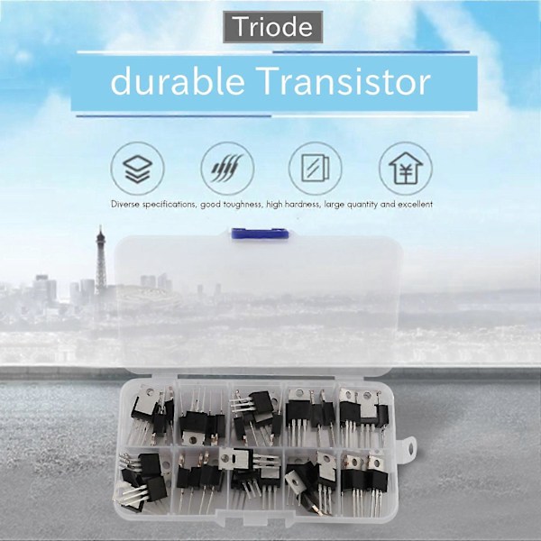 50 kpl 10 tyypin IRF-sarjan MOSFET-transistorien valikoima