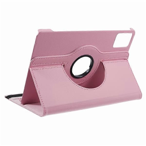 Compatible with Lenovo Tab M11 / Xiaoxin Pad 11 2024 Leather Case Rotating Stand Tablet Case Pink